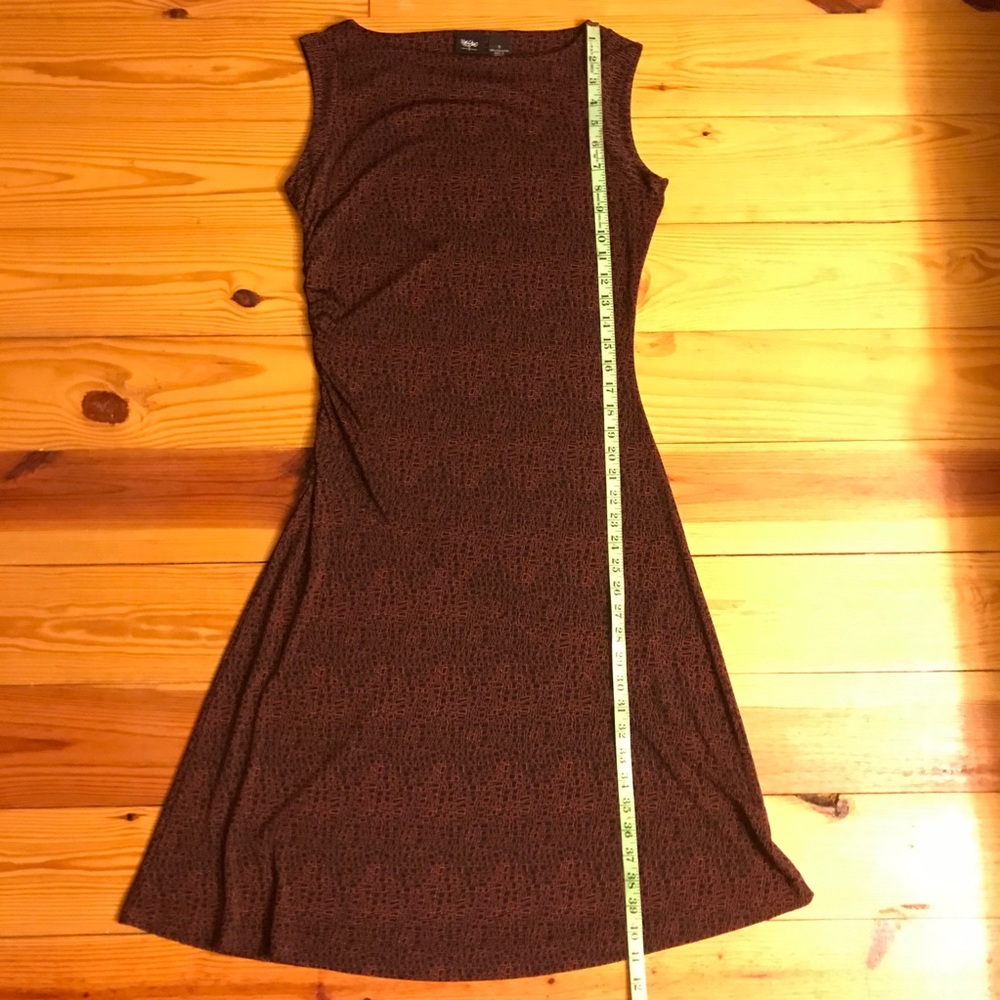 Mossimo Brown Black Geometric Dress, EUC, S - Picture 9 of 15